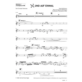Produktbild des Artikels Und auf einmal (1. Trompete in Bb) (Noten - Download)
