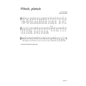 Produktbild des Artikels Plitsch, platsch (Noten - Download)