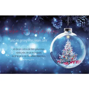Produktbild des Artikels Faltkarte "Frohe Weihnachten" - Johannes 12,46 (Schreibwaren)