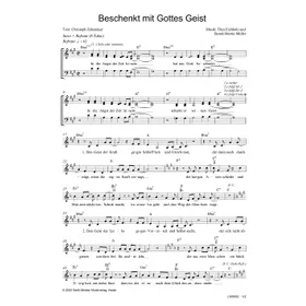 Produktbild des Artikels Beschenkt mit Gottes Geist (Noten - Download)