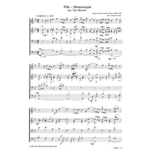 Produktbild des Artikels Pifa - Hirtenmusik (Noten - Download)
