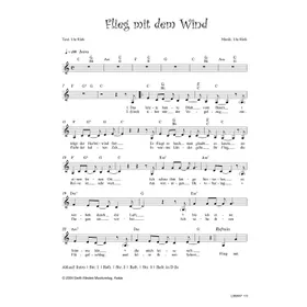 Produktbild des Artikels Flieg mit dem Wind (Noten - Download)
