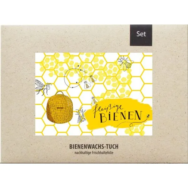 Produktbild des Artikels Bienenwachstücher Fleißige Bienen - 2er Set ()