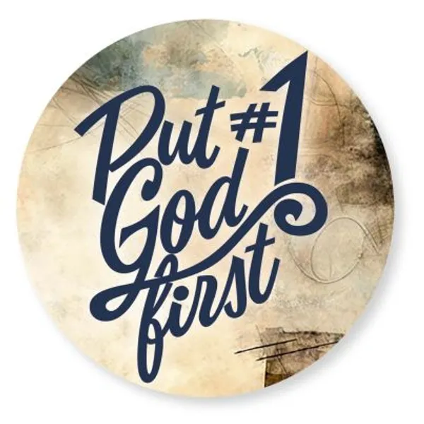 Produktbild des Artikels Wandschmuckbild - Put God first #1 25cm ()