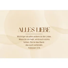 Produktbild des Artikels Postkarte "Alles Liebe" (Schreibwaren)