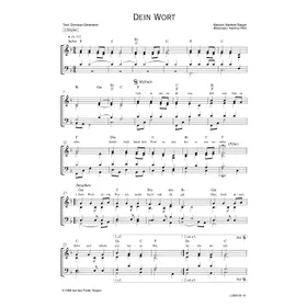 Produktbild des Artikels Dein Wort (Noten - Download)