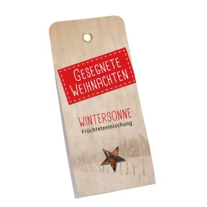 Produktbild des Artikels Anhängerkarte mit Tee "Wintersonne" (Lebensmittel)