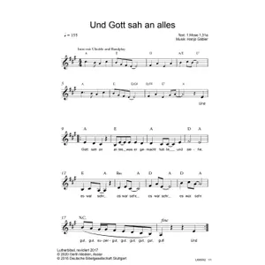 Produktbild des Artikels Und Gott sah an alles (Noten - Download)