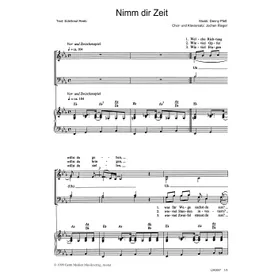 Produktbild des Artikels Nimm dir Zeit (Noten - Download)