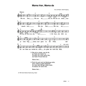 Produktbild des Artikels Mama hier, Mama da (Noten - Download)