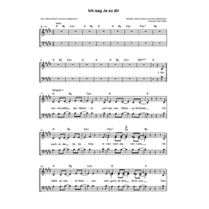 Produktbild des Artikels Ich sag Ja zu dir (Noten - Download)