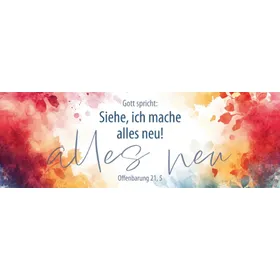 Produktbild des Artikels Jahreslosung 2026 - Lesezeichen "Bunte Farben" 10er Set (Schreibwaren)