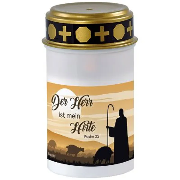 Produktbild des Artikels Grablicht "Der Herr ist mein Hirte" ()