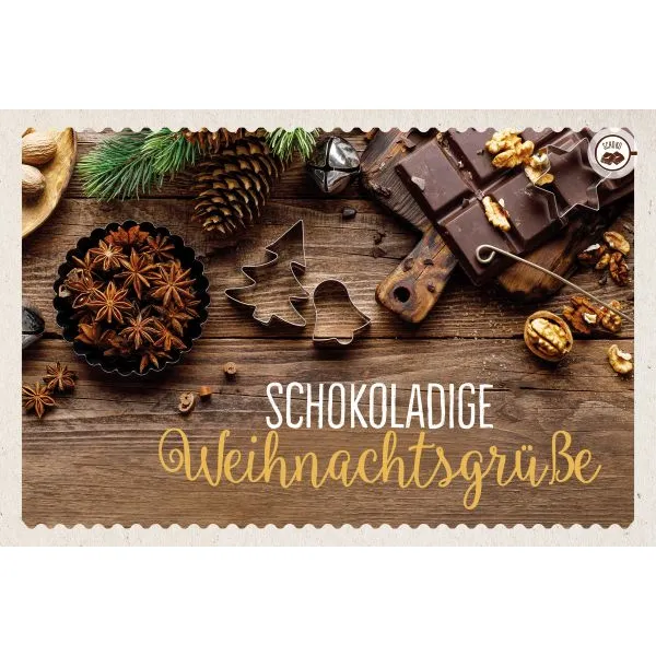 Produktbild des Artikels Schokokarte - Schokoladige Weihnachtsgrüße (Lebensmittel)