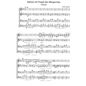Produktbild des Artikels Nähme ich Flügel der Morgenröte (Noten - Download)
