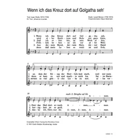 Produktbild des Artikels Wenn ich das Kreuz dort auf Golgatha seh (Noten - Download)