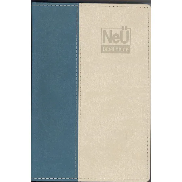 Produktbild des Artikels NeÜ Bibel.heute - Taschenausgabe - beige/petrol (Bibel - Kunstleder)