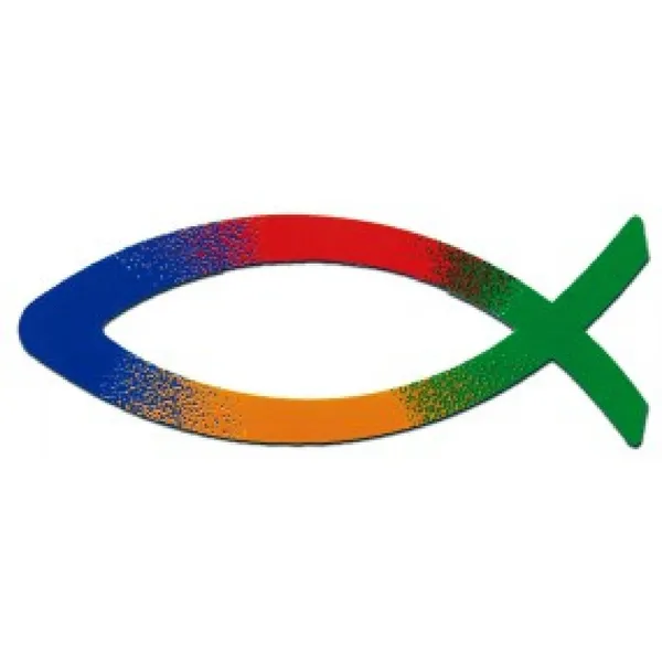 Produktbild des Artikels Autoaufkleber Regenbogenfisch ()