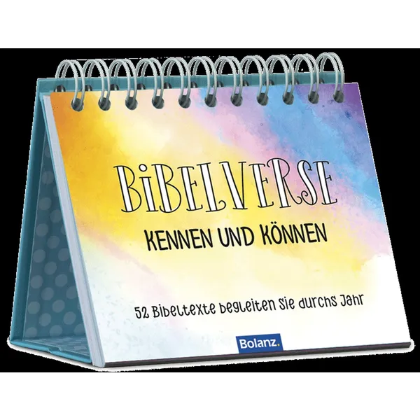 Produktbild des Artikels Bibelverse kennen und können - Aufstellbuch (Buch - Spiralbindung)