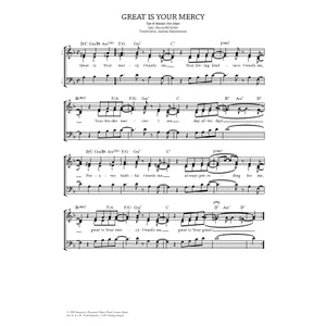Produktbild des Artikels Great Is Your Mercy (Noten - Download)