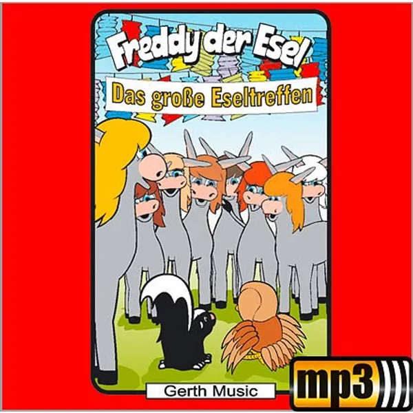 Produktbild des Artikels Das große Eseltreffen - Folge 49 (MP3-Hörspiel - Download)