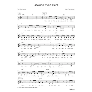 Produktbild des Artikels Gewöhn mein Herz (Noten - Download)