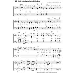 Produktbild des Artikels Hüll dich ein in seinen Frieden (Noten - Download)