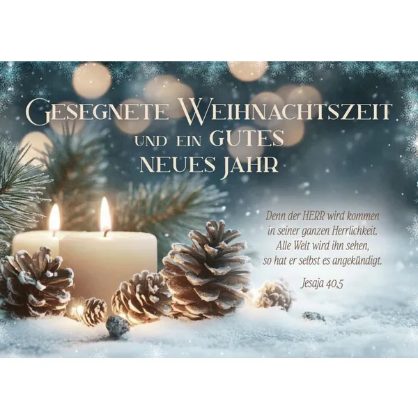 Produktbild des Artikels Postkarten "Gesegnete Weihnachtszeit" 12 Stück (Schreibwaren)