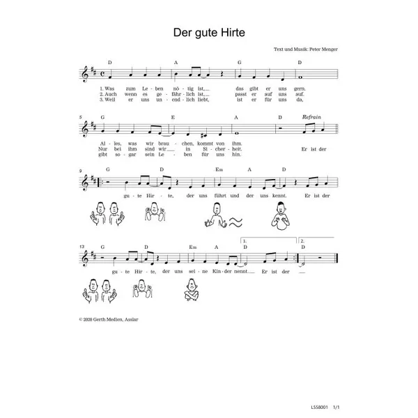 Produktbild des Artikels Der gute Hirte (Noten - Download)