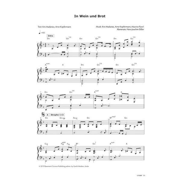 Produktbild des Artikels In Wein und Brot (Noten - Download)