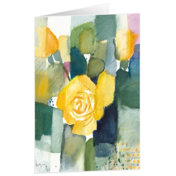 Produktbild des Artikels Kunstkarten "Rosenblüte" 5 Stk. (Schreibwaren)