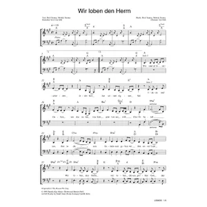 Produktbild des Artikels Wir loben den Herrn / The Reason We Sing (Noten - Download)