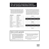 Stimmungsbild zu Bibel-Griffregister weiß