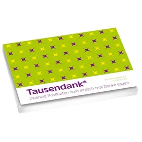 Produktbild des Artikels Tausendank - Postkartenbuch (Schreibwaren - Kartoniert)
