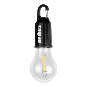 Produktbild des Artikels LED-Glühbirne mit Karabiner - schwarz ()