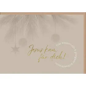 Produktbild des Artikels Faltkarte "Jesus kam für dich!" (Schreibwaren)