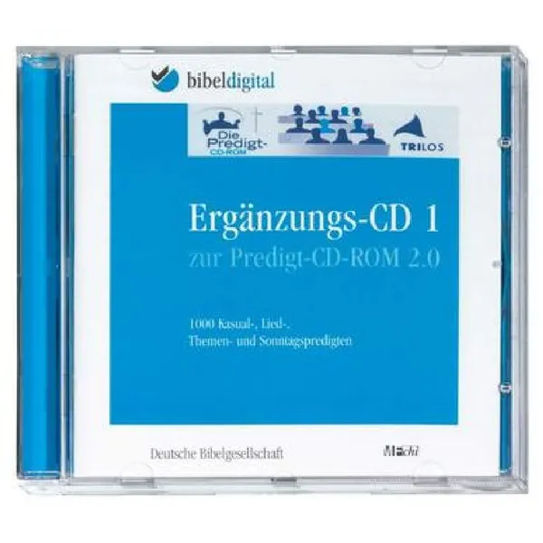 Produktbild des Artikels Ergänzungs-CD zur Predigt-CD-ROM 2.0 (Software - CD-ROM)