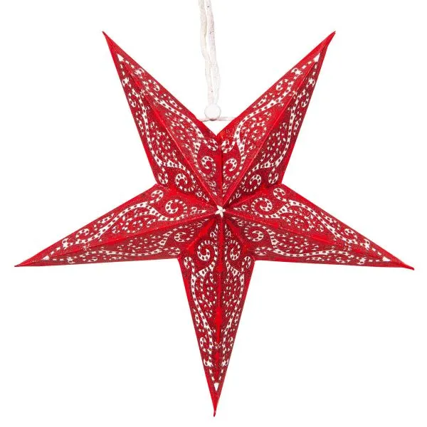 Produktbild des Artikels Papier-Stern rot - 5 Zacken ()