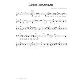 Produktbild des Artikels Auf die Socken fertig los (Noten - Download)