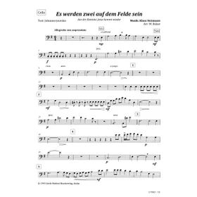 Produktbild des Artikels Es werden zwei auf dem Felde sein (Cello) (Noten - Download)