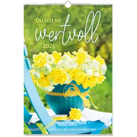 Produktbild des Artikels Du bist so wertvoll 2026 - Wandkalender (Kalender - Spiralbindung)