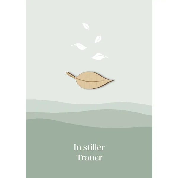 Produktbild des Artikels Faltkarte - In stiller Trauer (Schreibwaren)