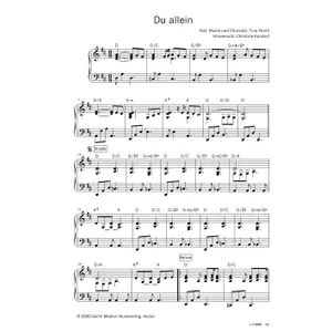 Produktbild des Artikels Du allein (Noten - Download)