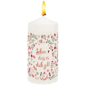 Produktbild des Artikels Kerze "Schön, dass es dich gibt" ()