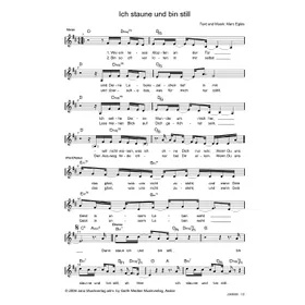 Produktbild des Artikels Ich staune und bin still (Noten - Download)