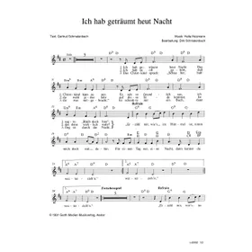 Produktbild des Artikels Ich hab geträumt heut Nacht (Noten - Download)