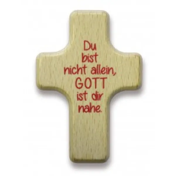 Produktbild des Artikels Handschmeichler Kreuz "Du bist nicht allein, ..." ()