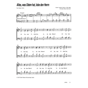 Produktbild des Artikels Alles, was Odem hat, lobe den Herrn (Noten - Download)