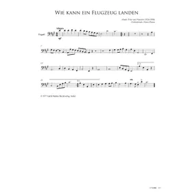 Produktbild des Artikels Wie kann ein Flugzeug landen (Fagott) (Noten - Download)