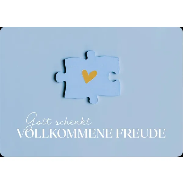 Produktbild des Artikels Postkarte - Gott schenkt vollkommene Freude (Schreibwaren)